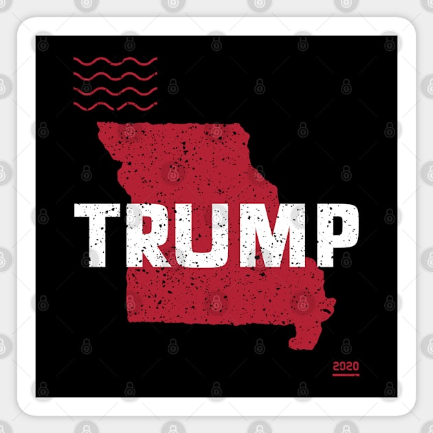 Trump Missouri 2020 - Red Wave, Red State Sticker by Family Heritage Gifts